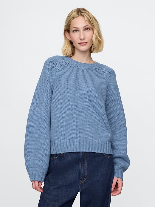 Image number 1 showing, Relaxed Crewneck Sweater