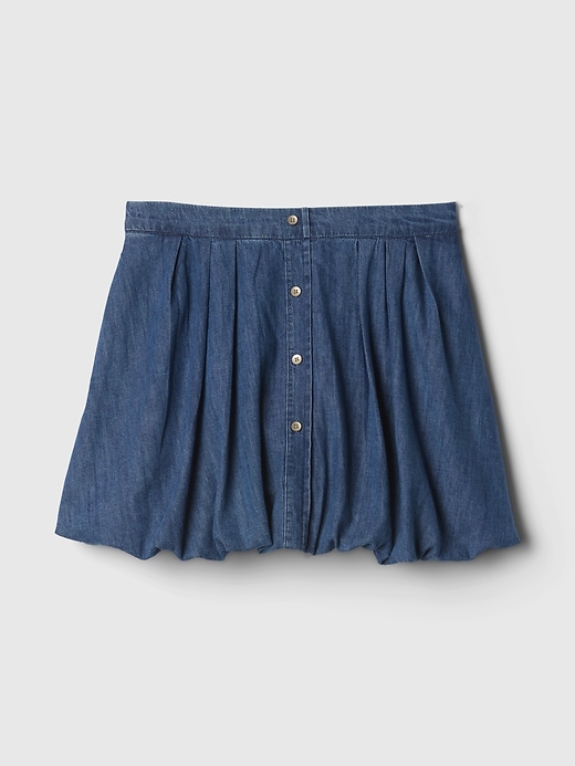 Image number 5 showing, Denim Bubble Mini Skirt