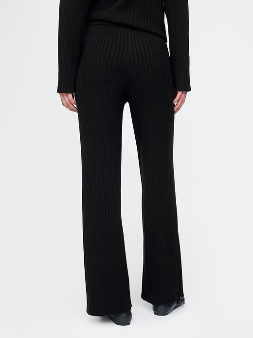 Image number 4 showing, CashSoft Wide Rib Sweater Pants