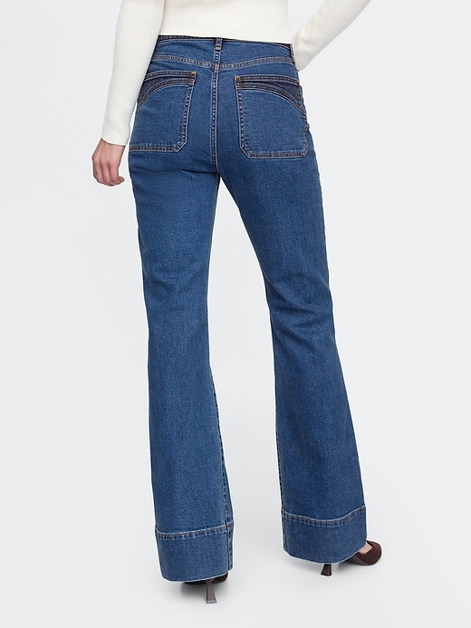 Image number 4 showing, High Rise &#39;70s Flare Jeans