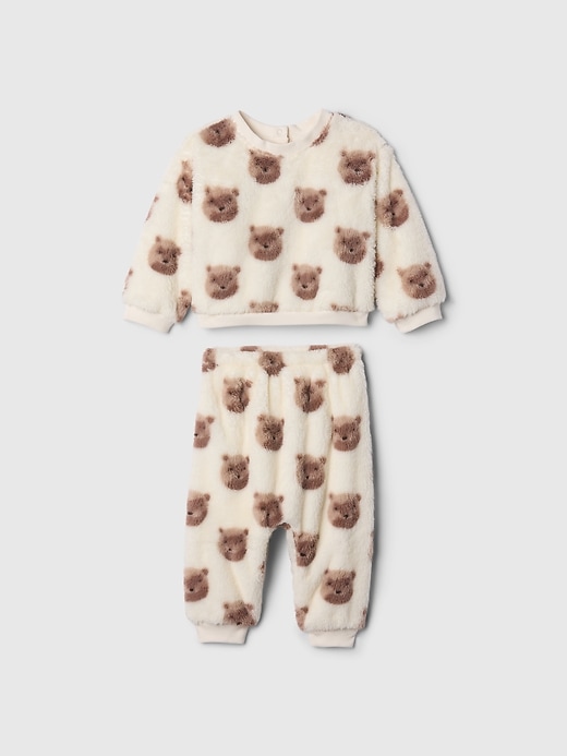 Image number 1 showing, Baby Sherpa Brannan Bear Outfit Set