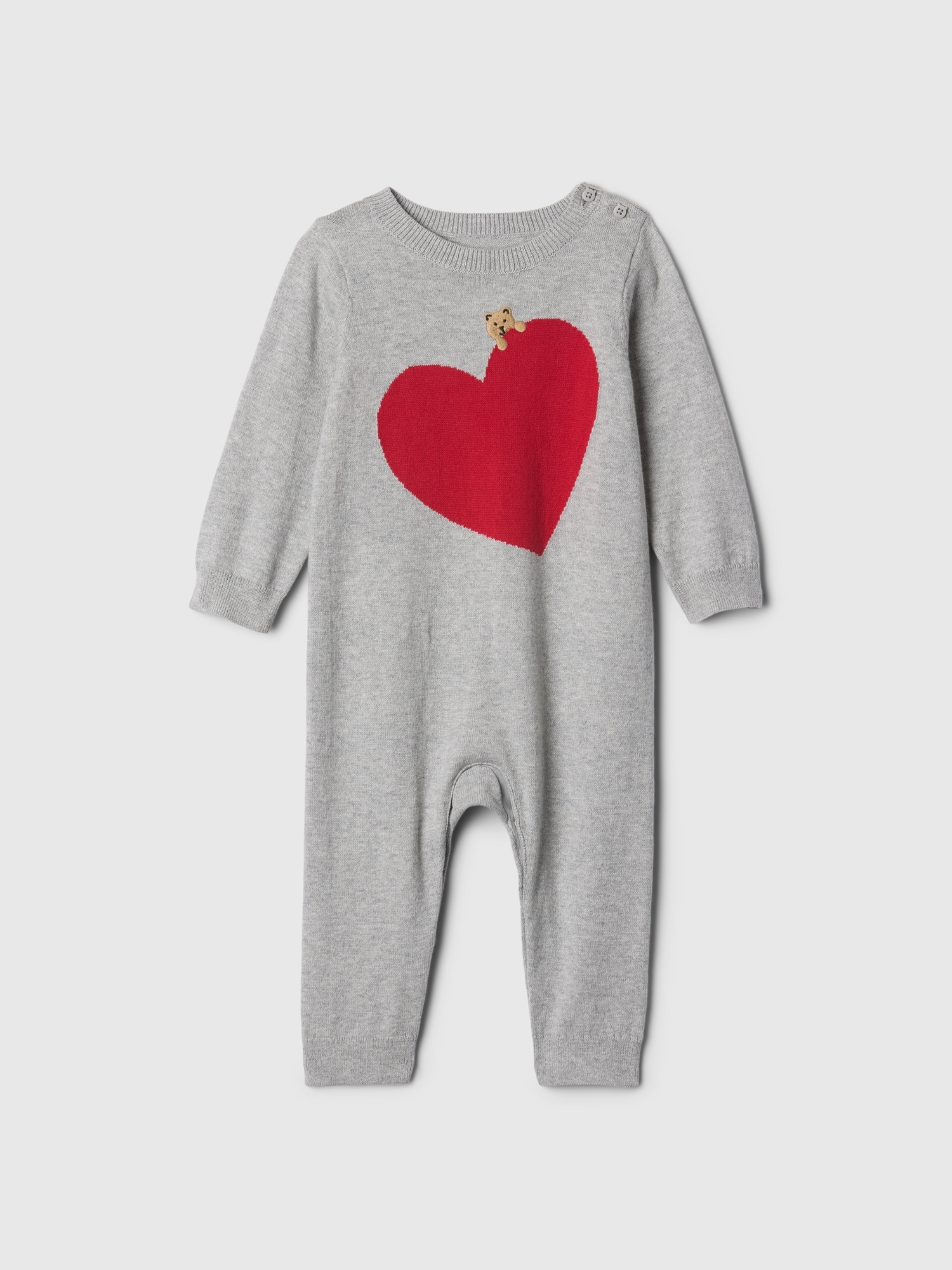 Gap Toddler Bear Heart Sweater One Piece