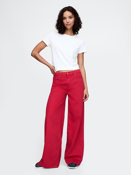 Image number 1 showing, Mid Rise UltraSoft Baggy Jeans