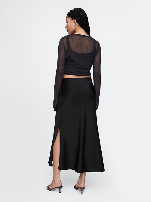 Image number 2 showing, Satin Maxi Skirt