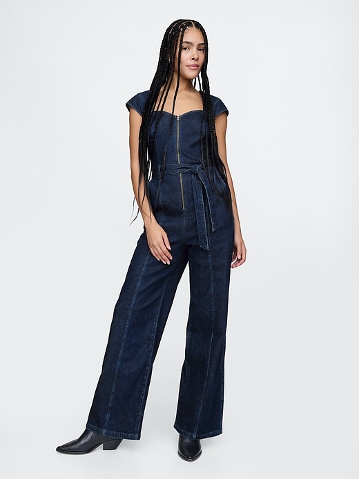 Image number 1 showing, Denim Jumpsuit