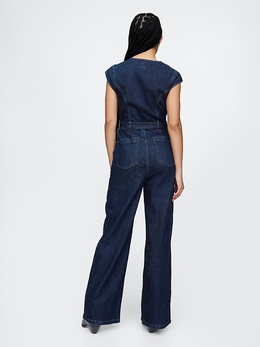 Image number 2 showing, Denim Jumpsuit