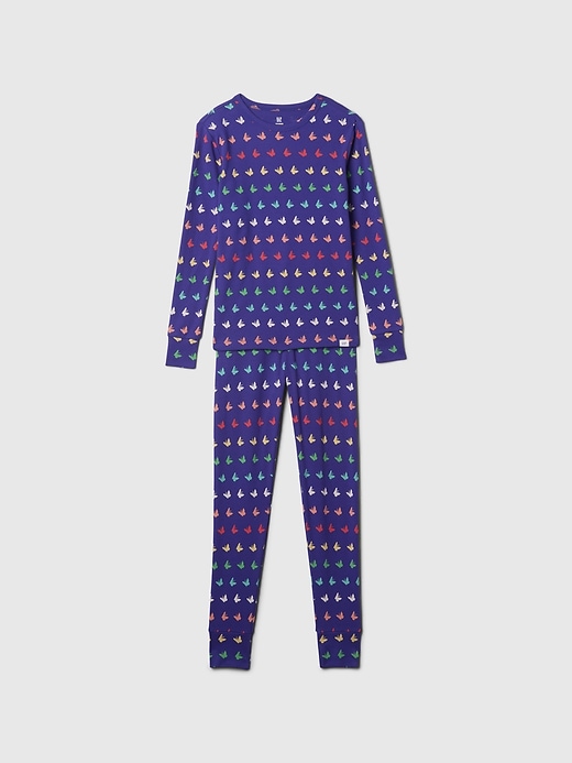 L'image numéro 1 présente Pyjama en coton biologique brossé pour Enfant