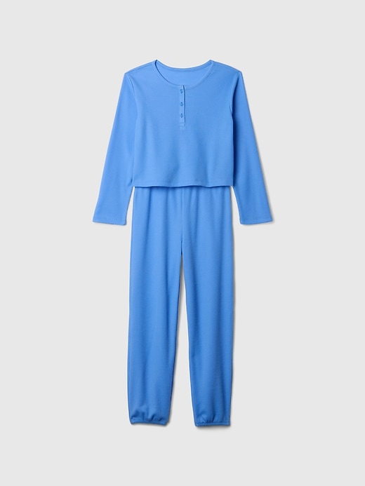 Image number 1 showing, Kids Recycled Waffle PJ Set