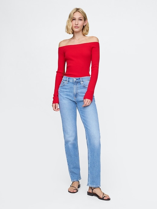 Image number 3 showing, Off-Shoulder Sweater Top