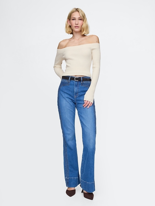 Image number 3 showing, Off-Shoulder Sweater Top