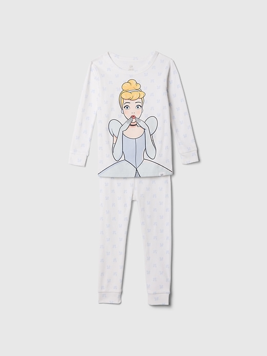 L'image numéro 1 présente Pyjama en coton biologique brossé à motif de princesse Gap x Disney pour Bébé