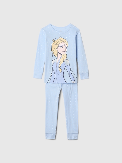 L'image numéro 1 présente Pyjama en coton biologique brossé à motif de princesse Gap x Disney pour Bébé