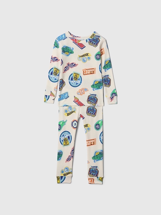 Image number 1 showing, Baby &amp; Toddler Organic Brushed Cotton Hot Wheels PJ Set