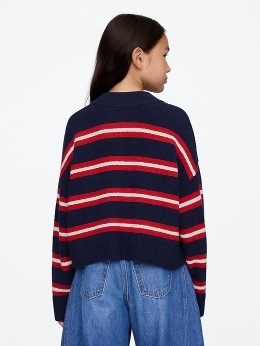 Image number 2 showing, Kids CashSoft Oversized V-Neck Sweater