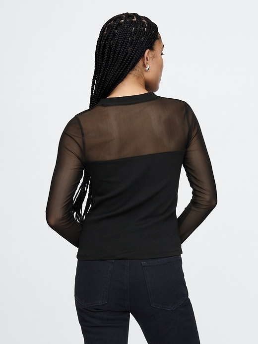 Image number 2 showing, Modern Mesh Top