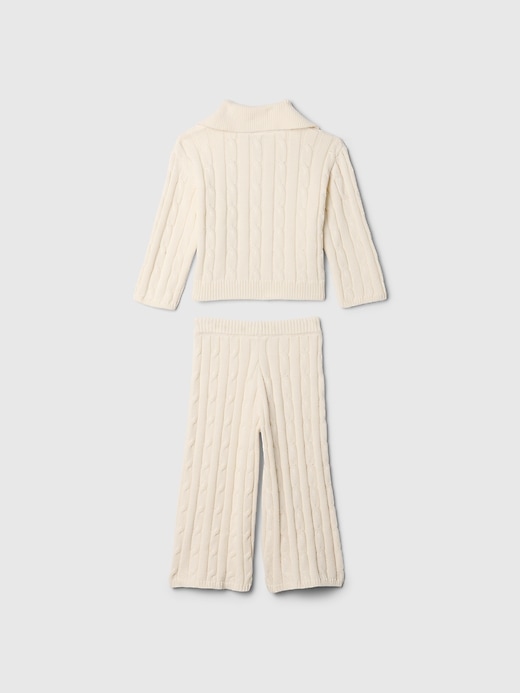 Image number 2 showing, babyGap Cable-Knit Half-Zip Sweater Set