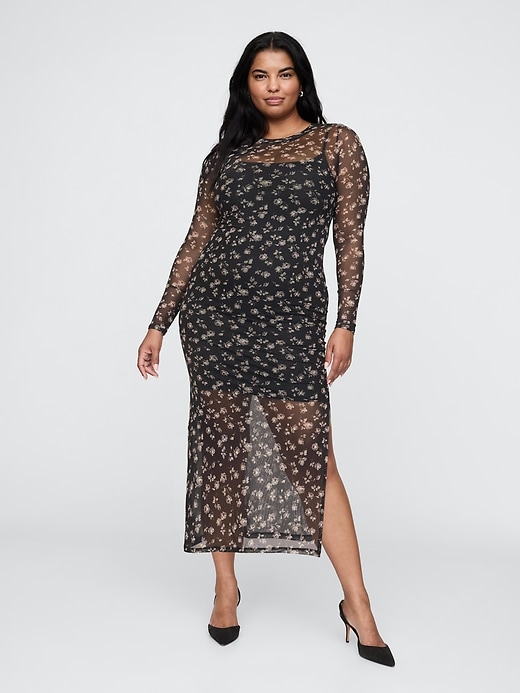 Image number 5 showing, Mesh Midi Dress