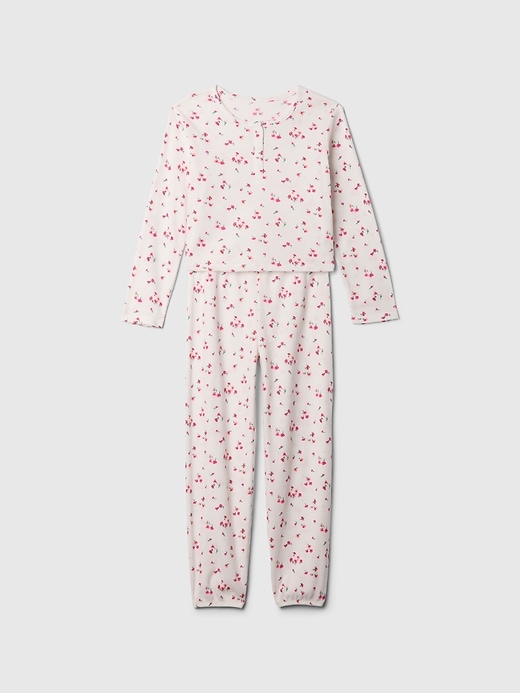 L'image numéro 1 présente Pyjama gaufré en tissu recyclé pour Enfant