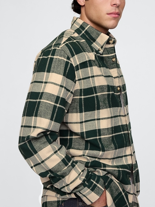 Image number 4 showing, Organic Cotton Flannel Western Shirt