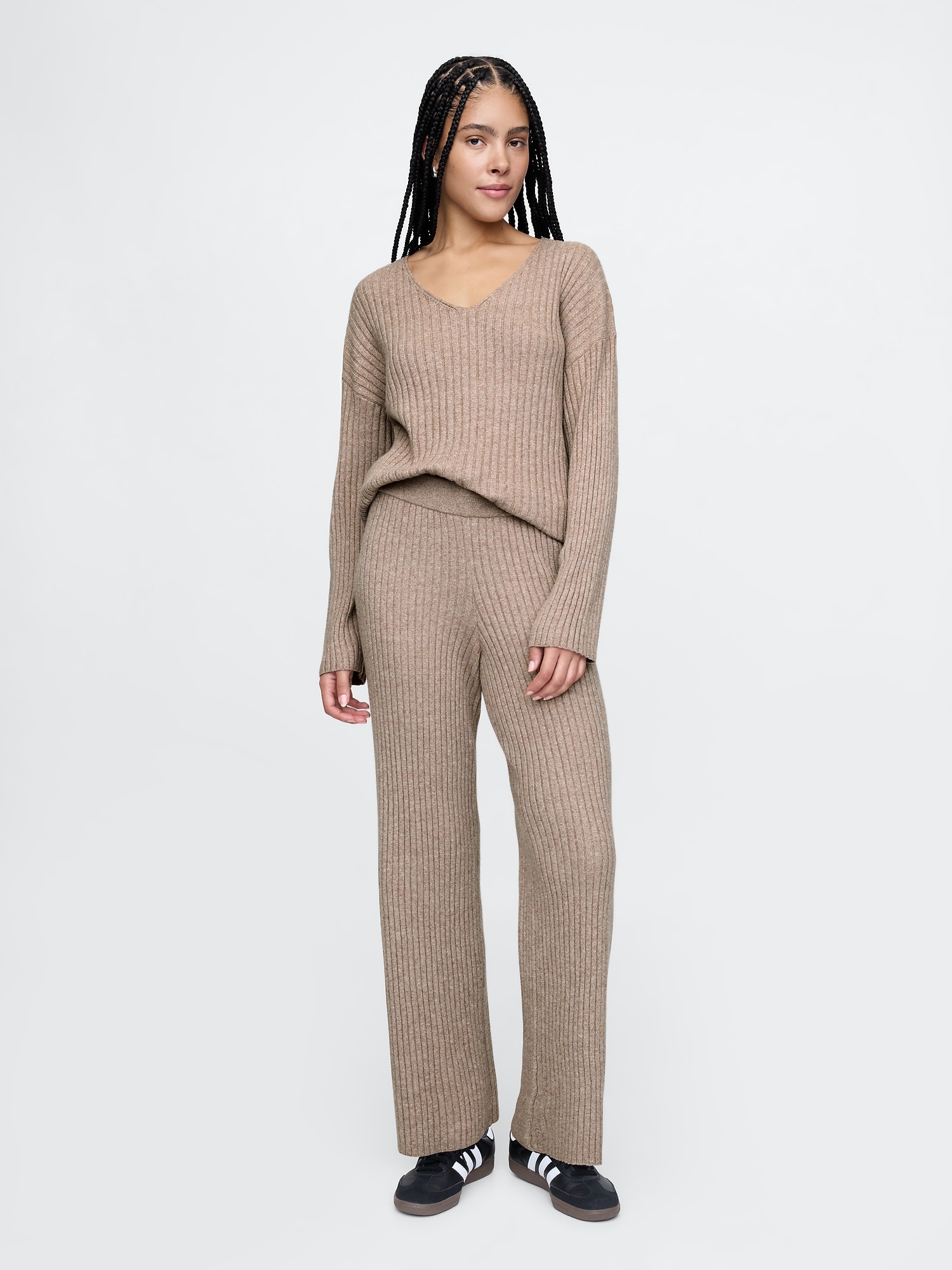 CashSoft Wide Rib Sweater Pants