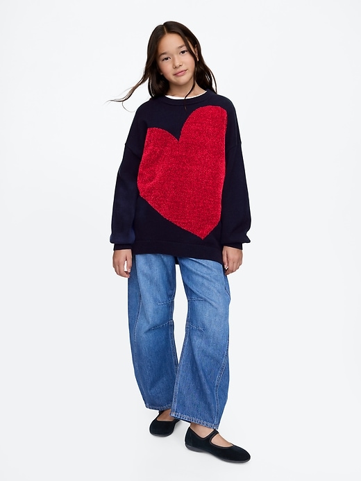 Image number 3 showing, Kids Oversized Tunic Sweater