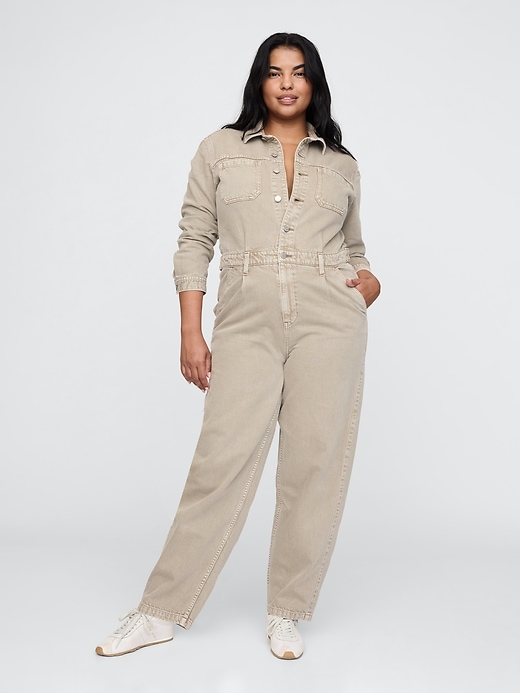 Image number 5 showing, Denim Utility Jumpsuit