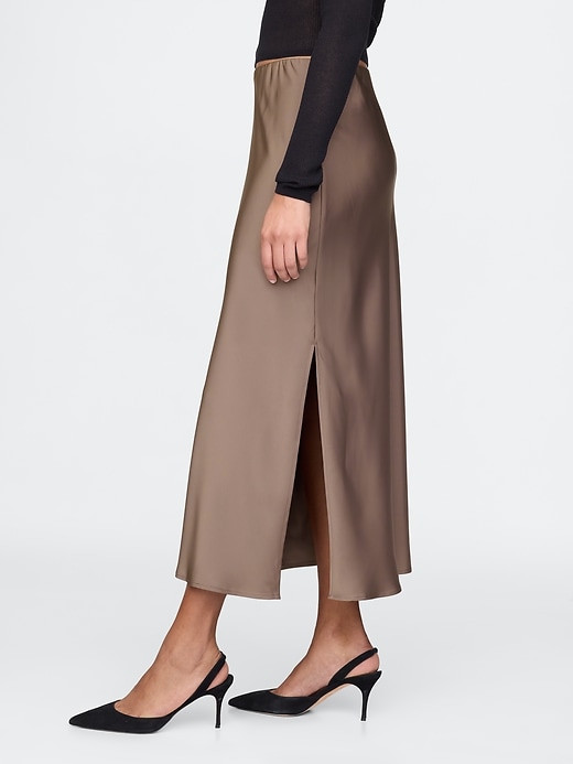 Image number 3 showing, Satin Maxi Skirt