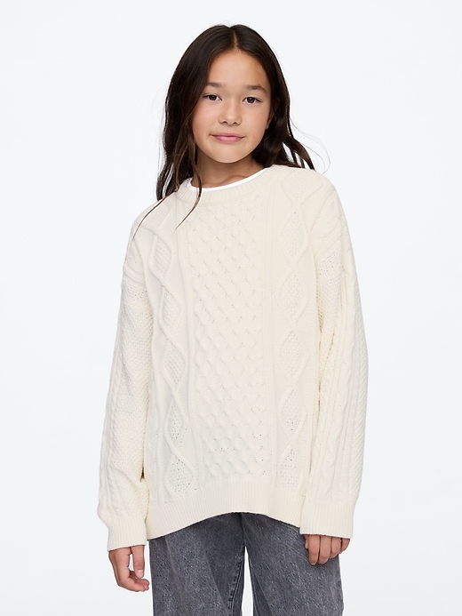 Image number 1 showing, Kids Oversized Tunic Sweater