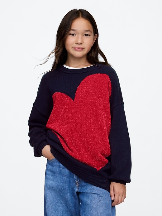 Image number 1 showing, Kids Oversized Tunic Sweater