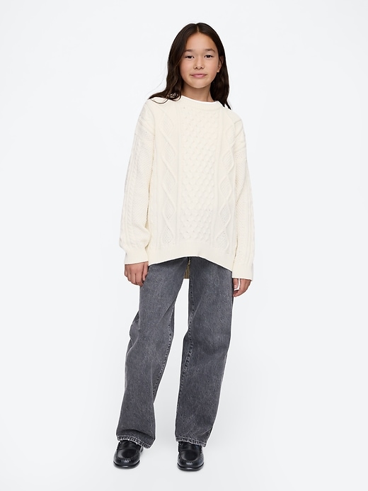 Image number 3 showing, Kids Oversized Tunic Sweater