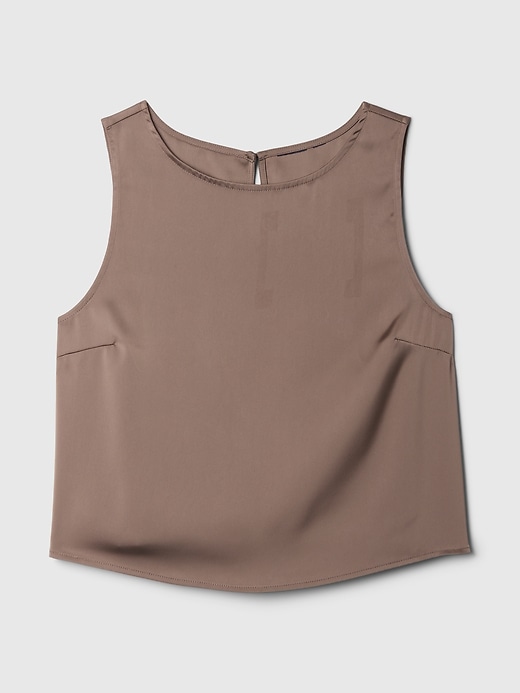 L'image numéro 5 présente Camisole avec extérieur en satin recyclé