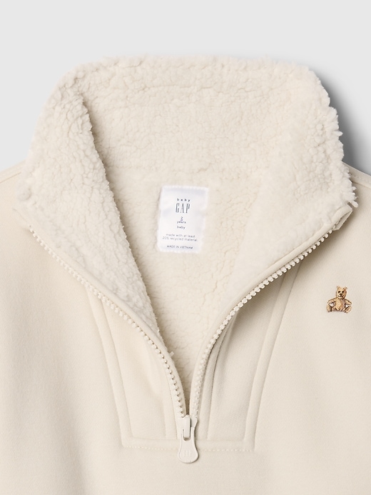 Image number 3 showing, babyGap Vintage Soft Sherpa-Lined Pullover