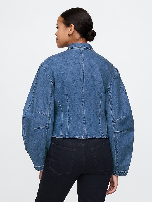 Image number 2 showing, Barrel-Sleeve Denim Shirt