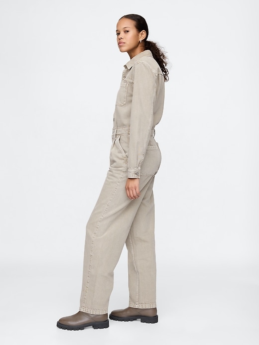 Image number 3 showing, Denim Utility Jumpsuit