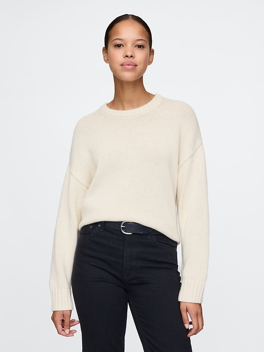 Image number 1 showing, Relaxed Crewneck Sweater