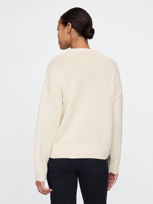 Image number 2 showing, Relaxed Crewneck Sweater