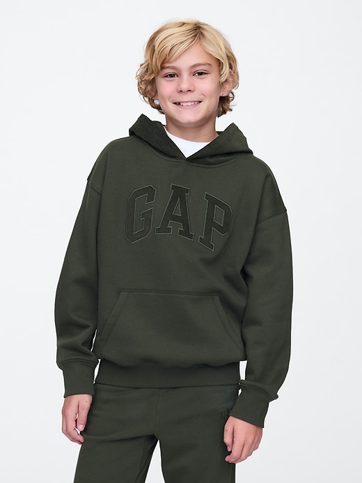 Image number 1 showing, Kids Vintage Soft Textured Logo Hoodie