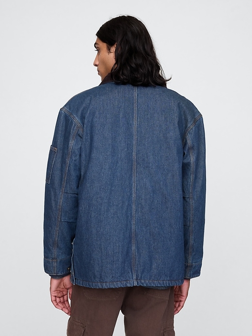 Image number 2 showing, Heavyweight Denim Lined Chore Jacket