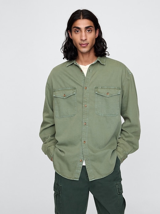 Image number 1 showing, UltraSoft Denim Big Shirt