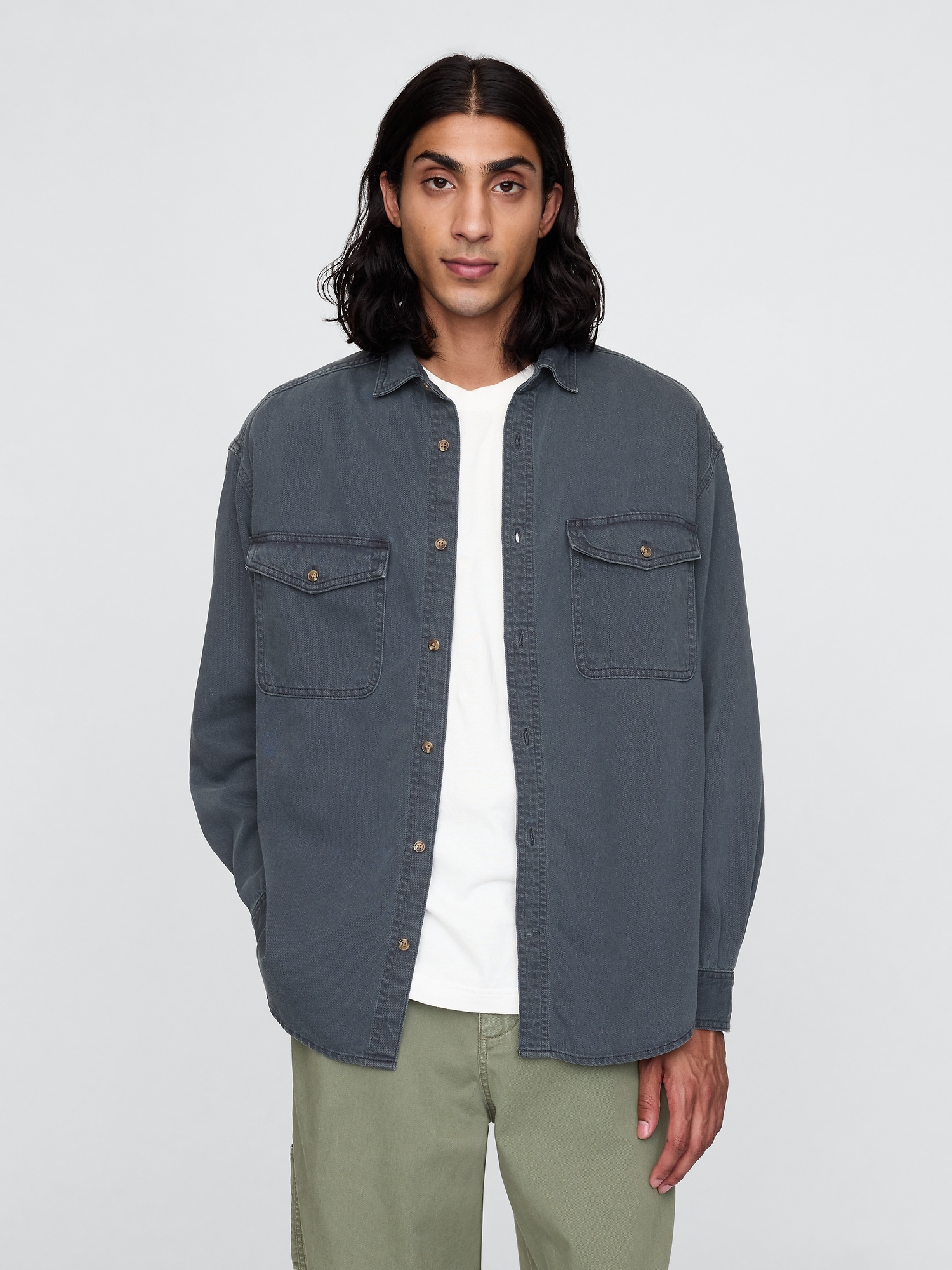 UltraSoft Denim Big Shirt