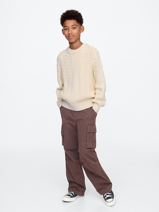 Image number 3 showing, Kids Classic Cable-Knit Sweater