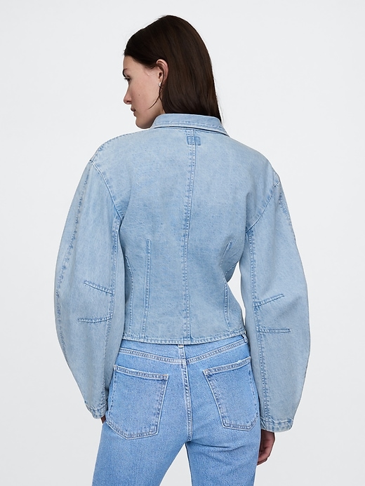 Image number 2 showing, Barrel-Sleeve Denim Shirt