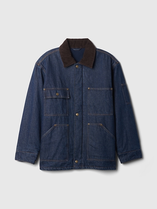 Image number 4 showing, Heavyweight Denim Lined Chore Jacket