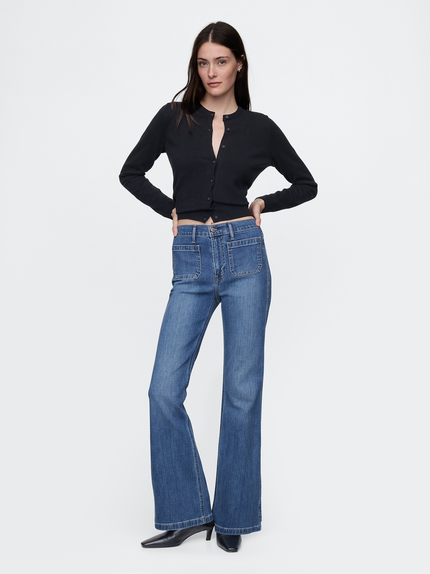 High Rise 70s Flare Jeans Gap