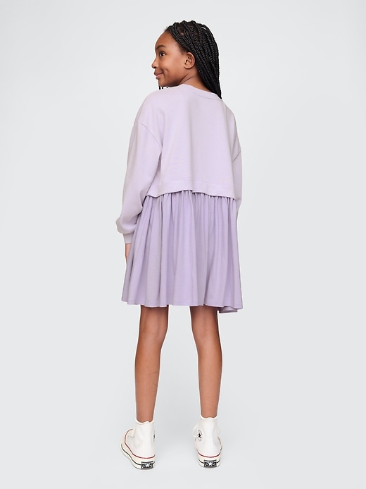 Image number 2 showing, Kids 2-in-1 Vintage Soft Sweatshirt Dress