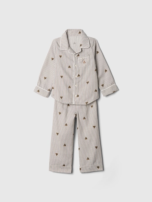 L'image numéro 2 présente Pyjama en flanelle recyclée babyGap