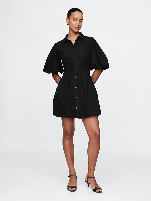 Image number 1 showing, Bubble Mini Shirtdress