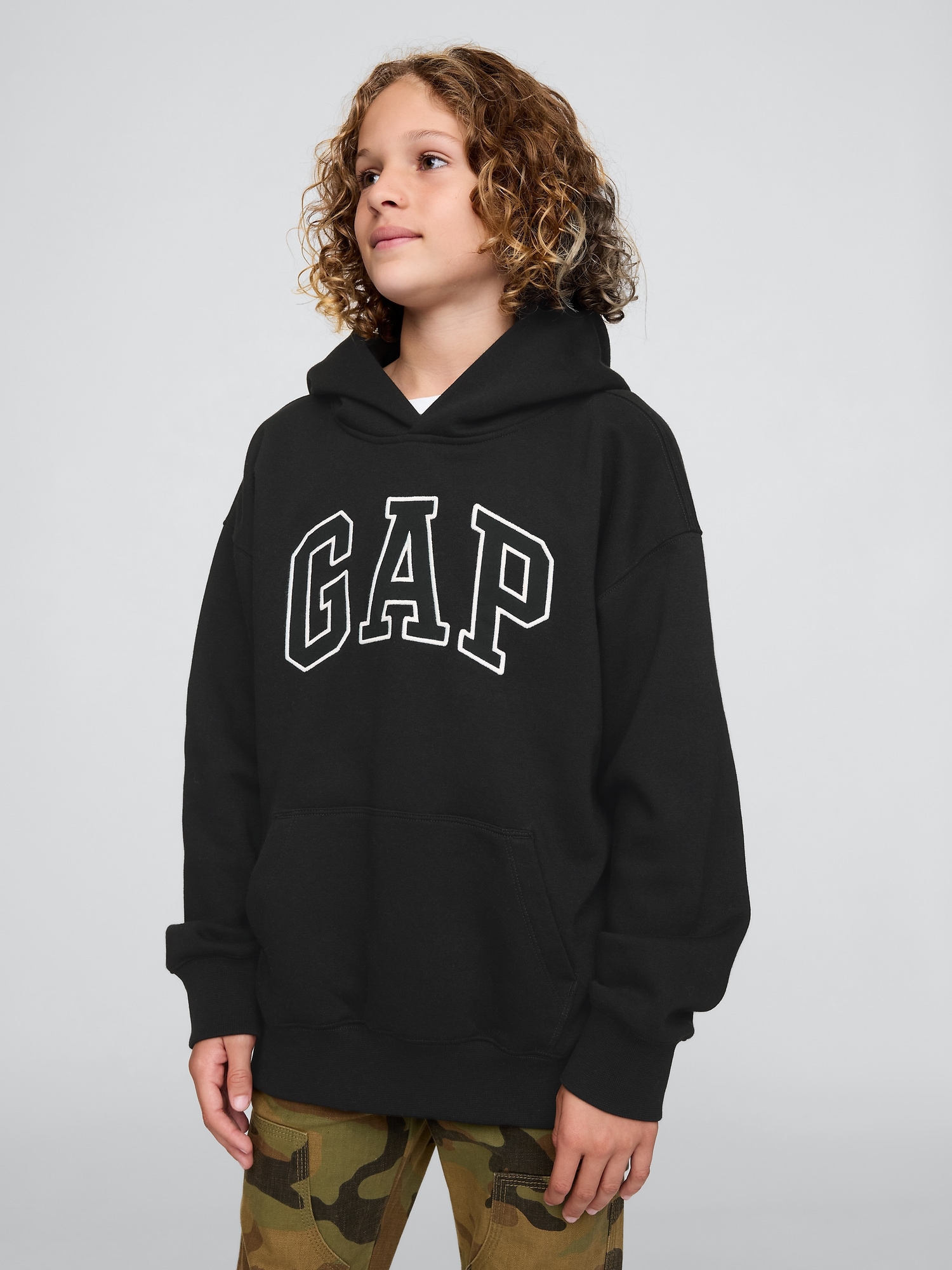 Kids Vintage Soft  Logo Hoodie