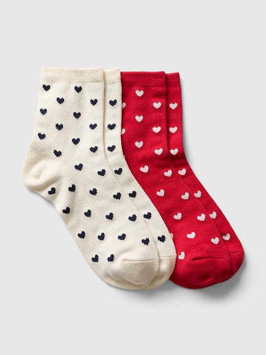 Voir une image plus grande du produit 1 de 2. Chaussettes à motifs de cœurs