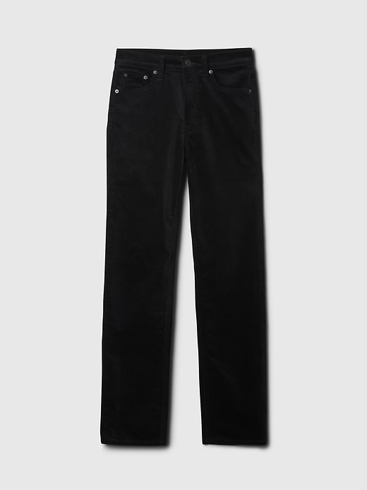 Image number 7 showing, High Rise Velvet &#39;90s Straight Pants